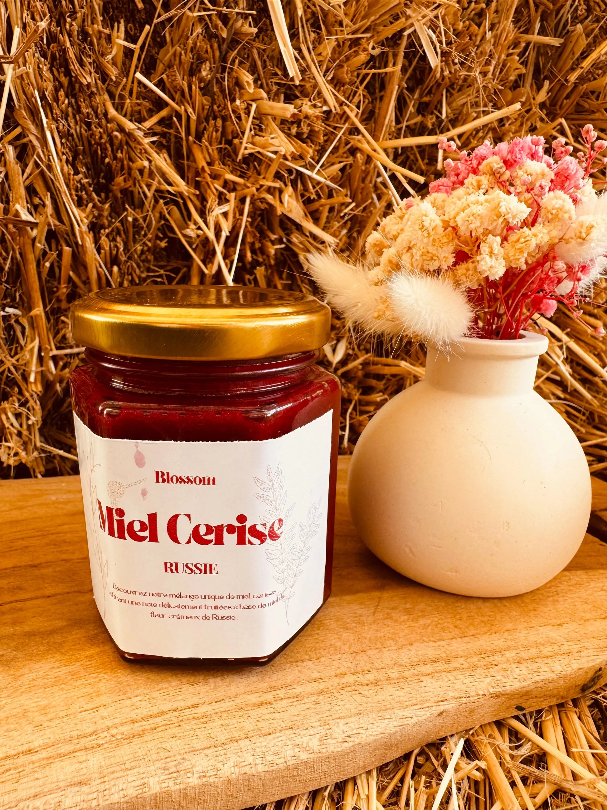 Miel Aromatisé Cerise 🍒 – Une douceur fruitée BLOSSOM HIDADJESS