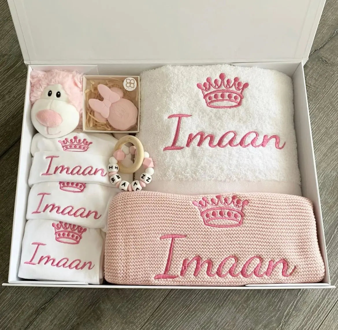 coffret naissance brodé BLOSSOM HIDADJESS