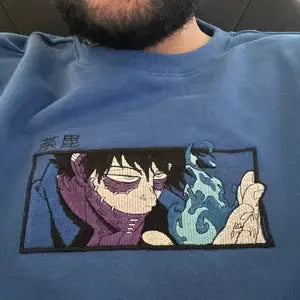 sweat-shirt Brodé Dabi MHA animé BLOSSOM HIDADJESS