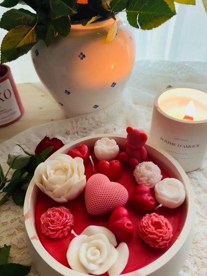 Bougie fleurie nounours XXL Candle Cherry Blossom